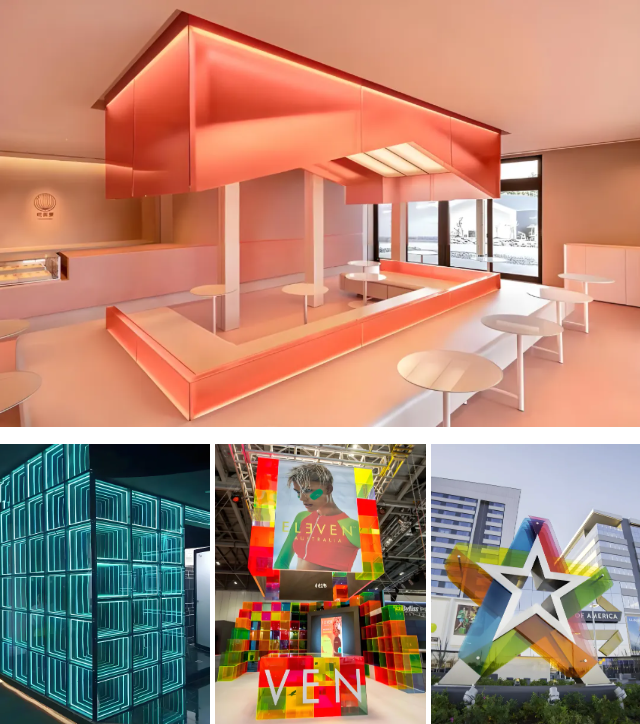 亚克力商业空间装饰