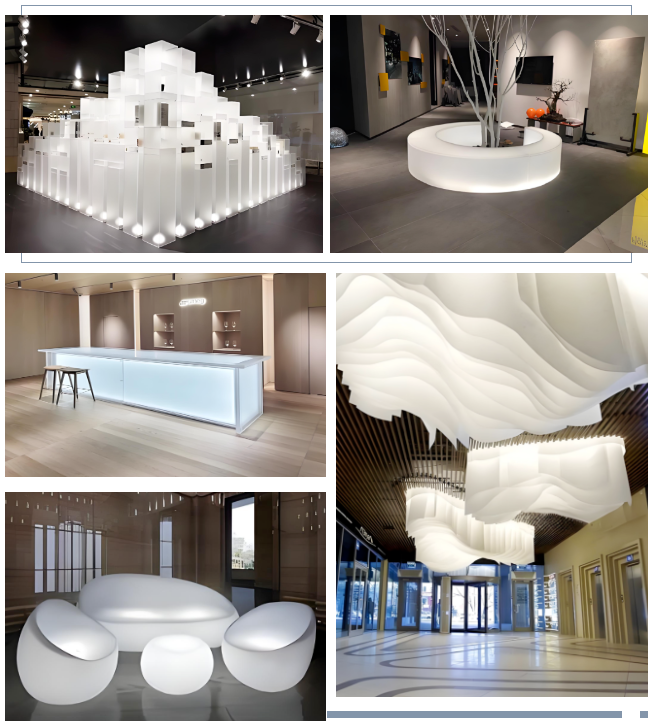 “白月光”系列亚克力应用