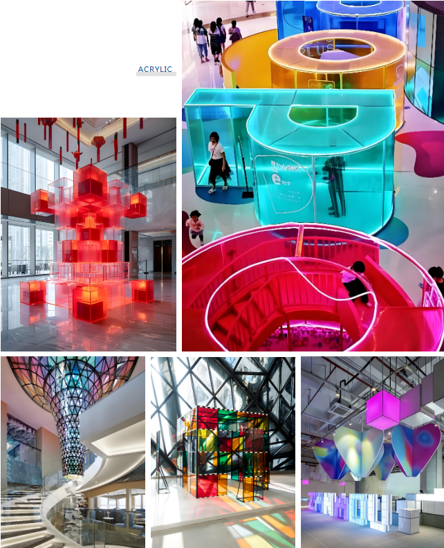亚克力商业空间装饰