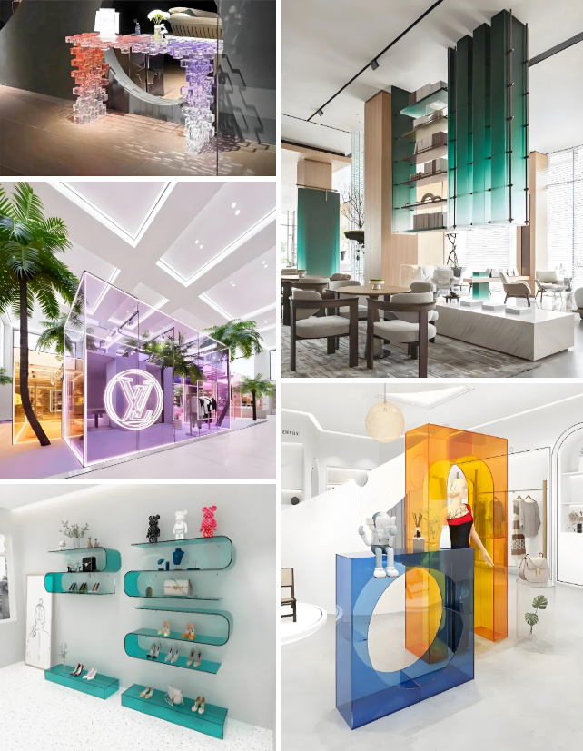 亚克力商业空间装饰