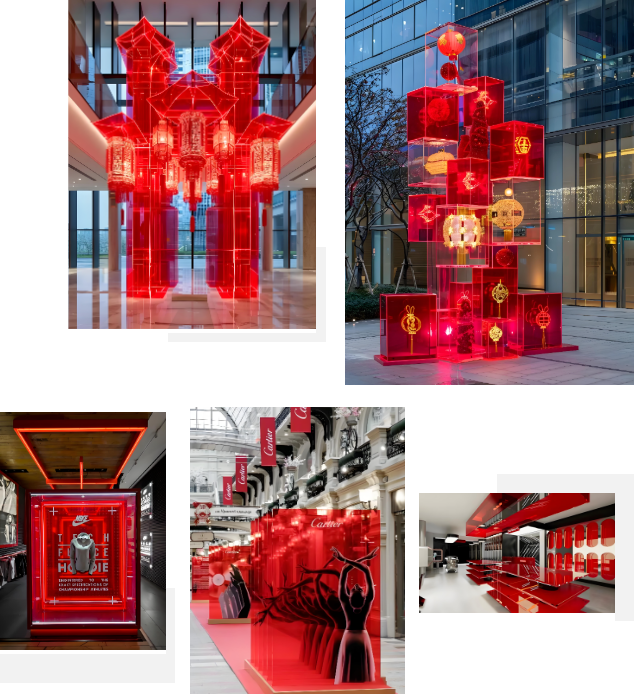 红色亚克力装饰 红色亚克力装饰
